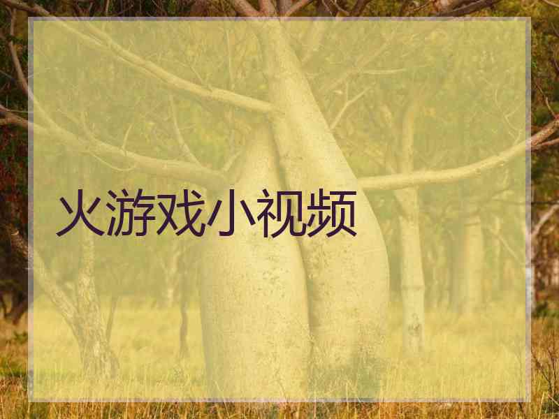 火游戏小视频 火游戏小视频