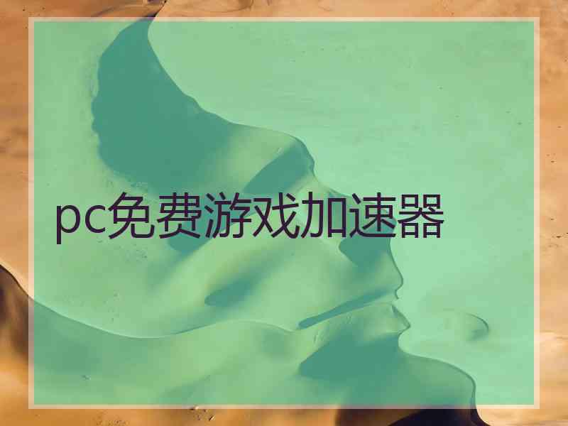 pc免费游戏加速器