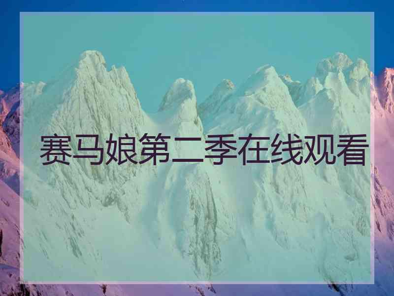赛马娘第二季在线观看