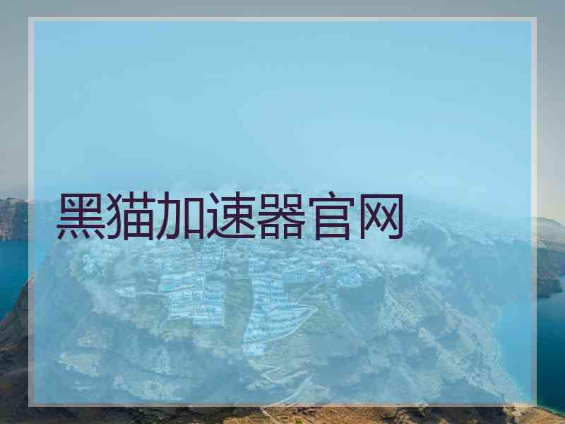 黑猫加速器官网