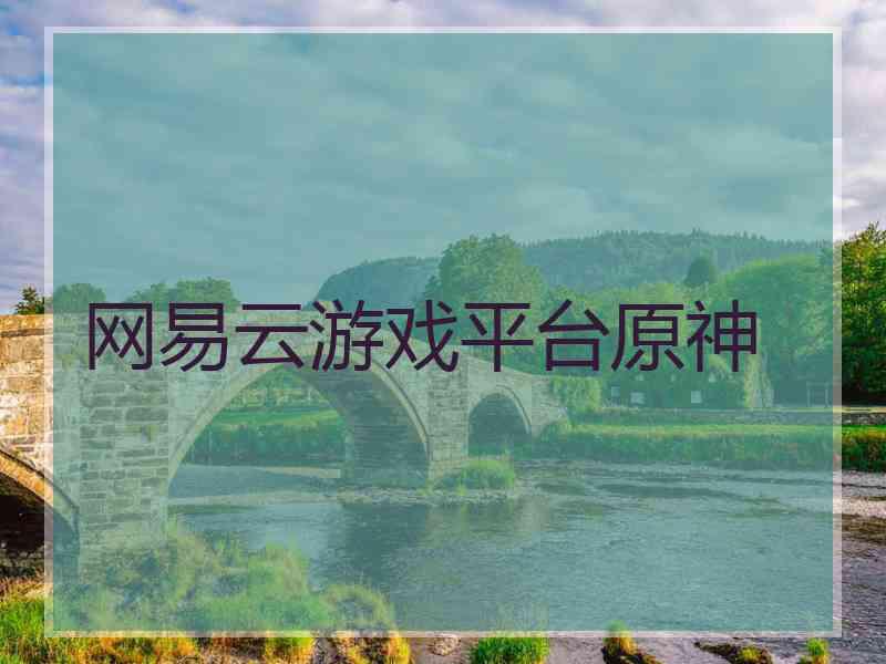 网易云游戏平台原神
