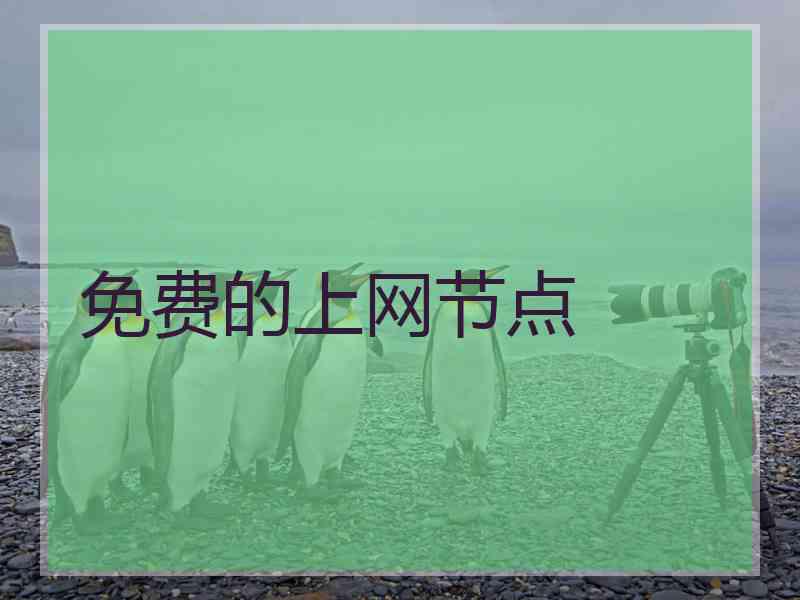 免费的上网节点