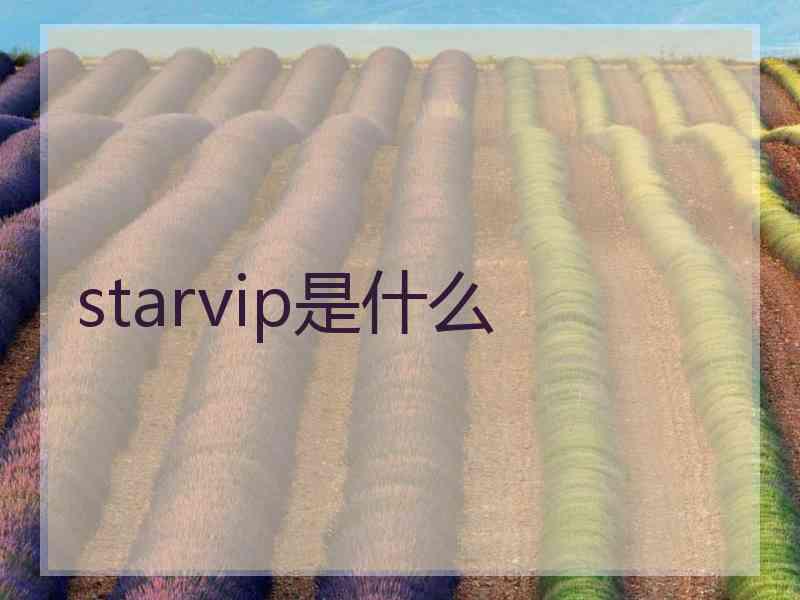 starvip是什么