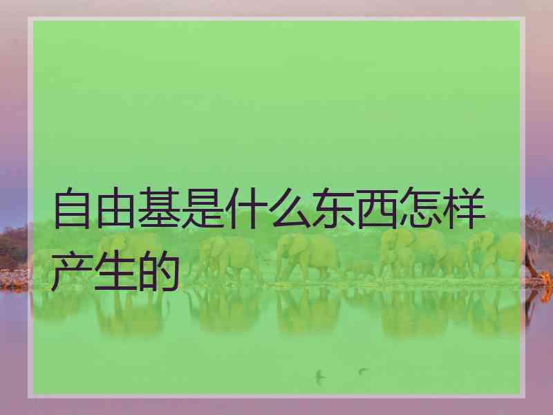 自由基是什么东西怎样产生的