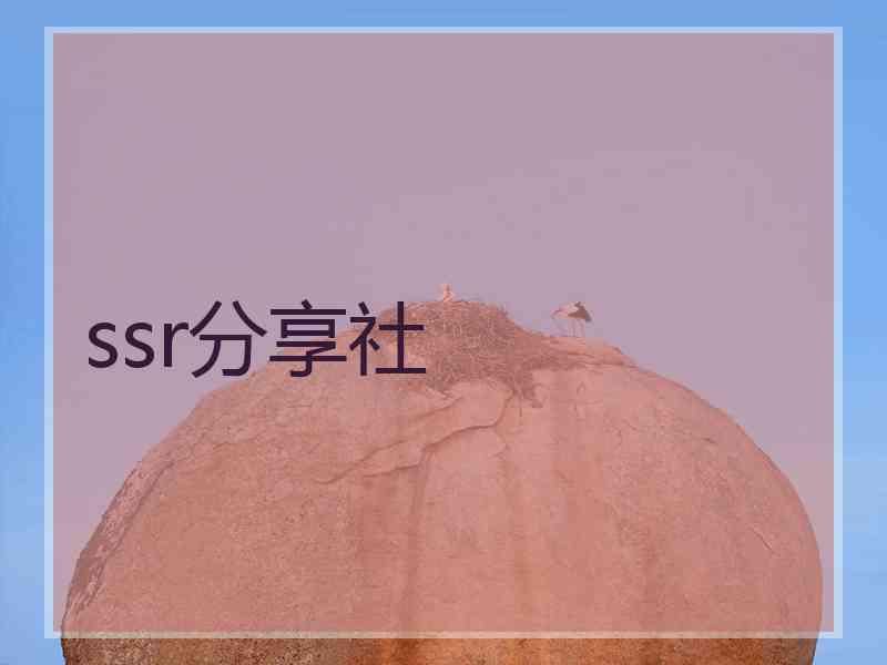 ssr分享社
