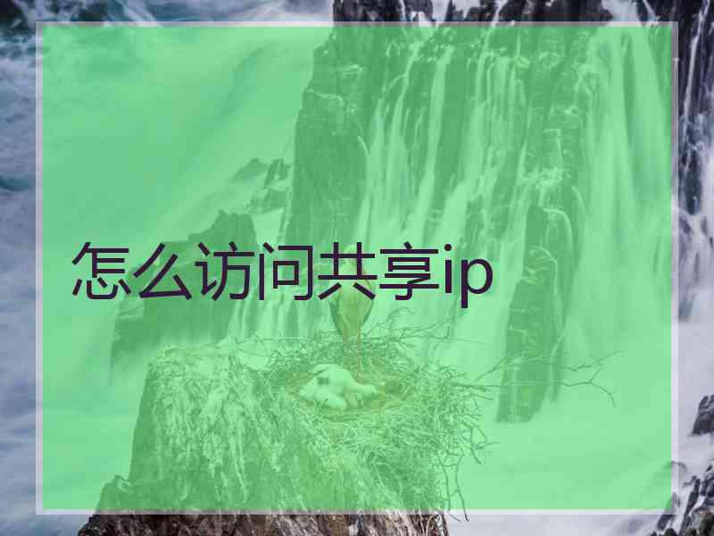 怎么访问共享ip